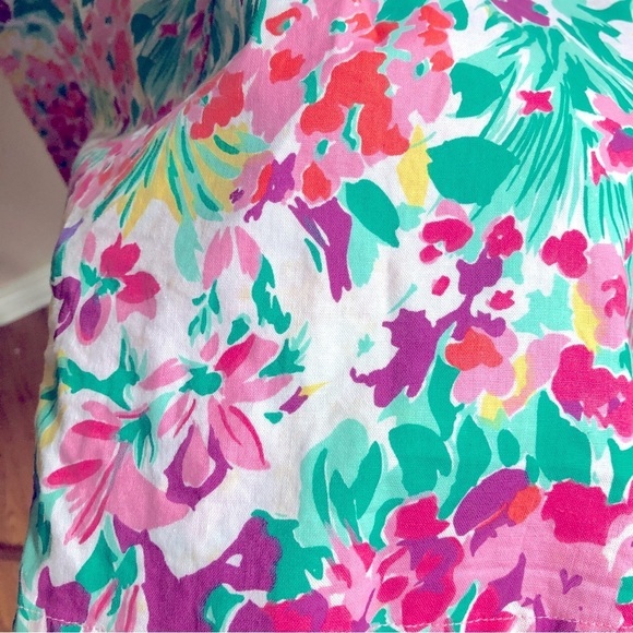 Vintage floral off the shoulder dress - Picture 10 of 10